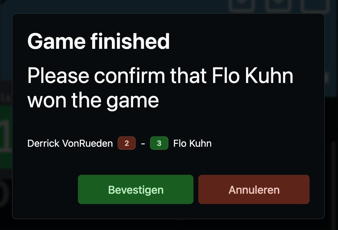Final shot confirmation
