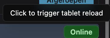 Reset tablet